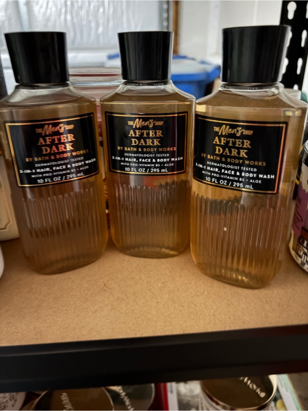 3 bottles of men’s body wash